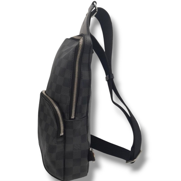 LOUIS VUITTON Avenue Damier Graphite Canvas Slingbag, Pristine EUC Sling bag - Picture 6 of 11